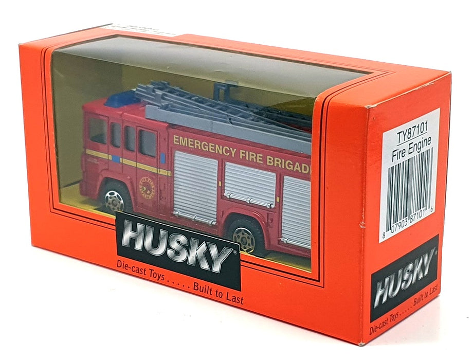 Husky Corgi 13cm Long Diecast TY87101 - Fire Engine - Red