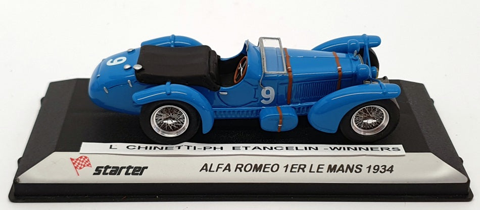 Starter Models 1/43 Scale LM034 - Alfa Romeo 8c 1st Le Mans 1934 - Blue