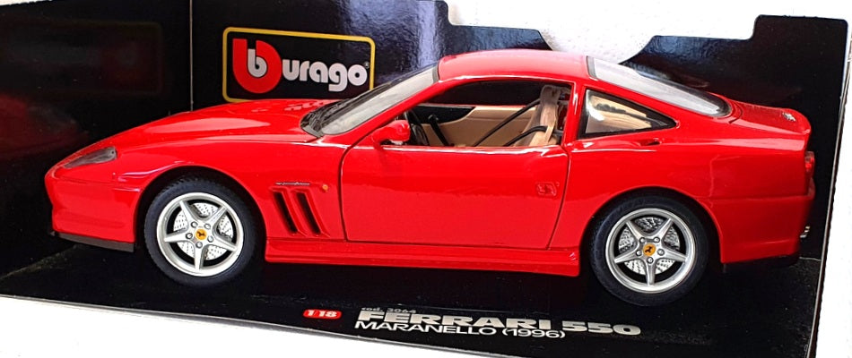 Burago 1/18 Scale Diecast 3064 - 1996 Ferrari 550 Maranello - Red