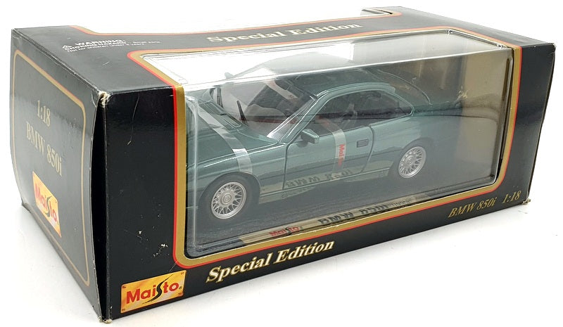 Maisto 1/18 Scale Diecast 31805 - BMW 850i 1990 - Green — R.M.Toys Ltd