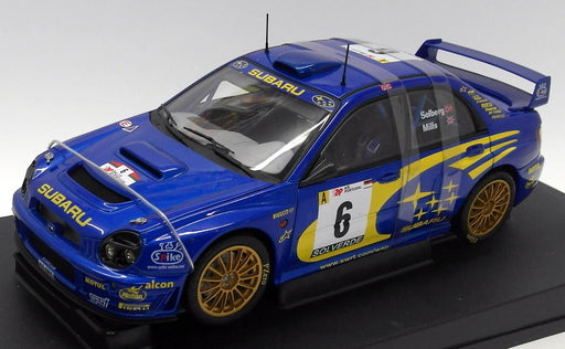 Autoart 1/18 Scale Diecast - 80193 Subaru Impreza WRC2001 Rally Portugal Solberg Mills