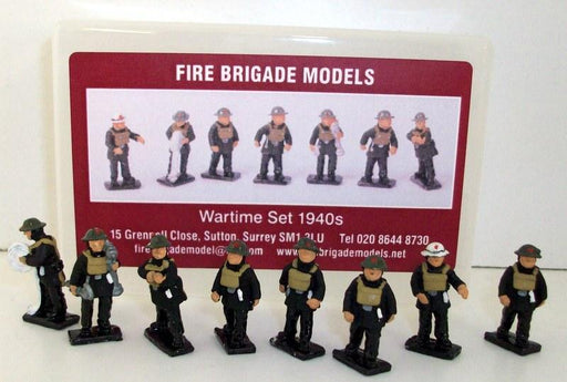 Fire Brigade models 1/72 Scale - FBM10 Wartime set 1940s Figure set