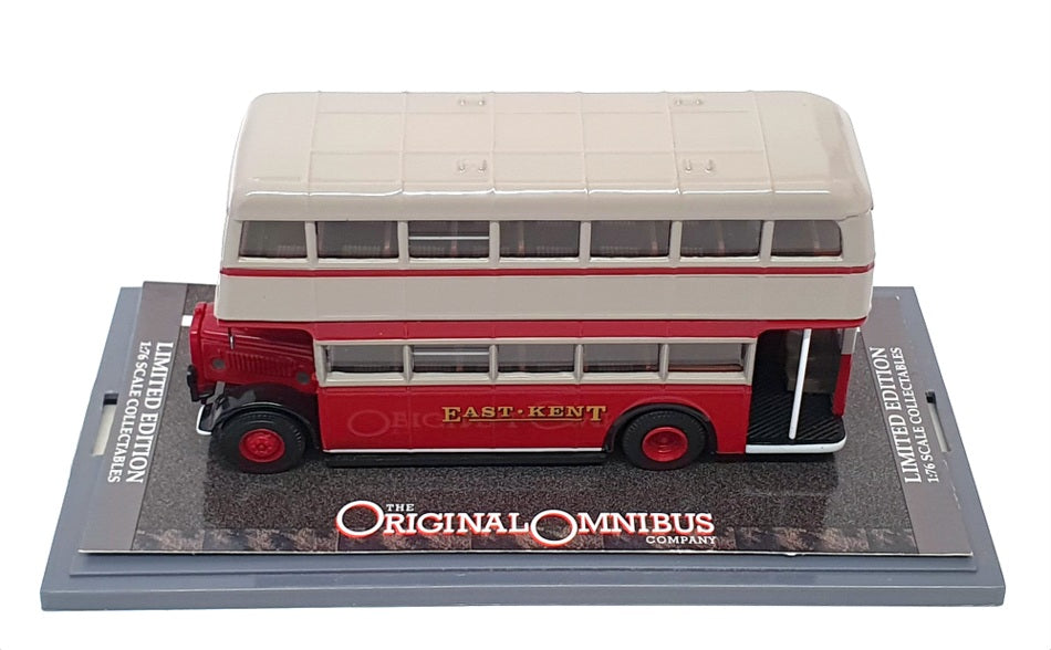 Corgi 1/76 Scale OM43910 - Guy Arab Utility Bus E. Kent R9 - Red/Grey