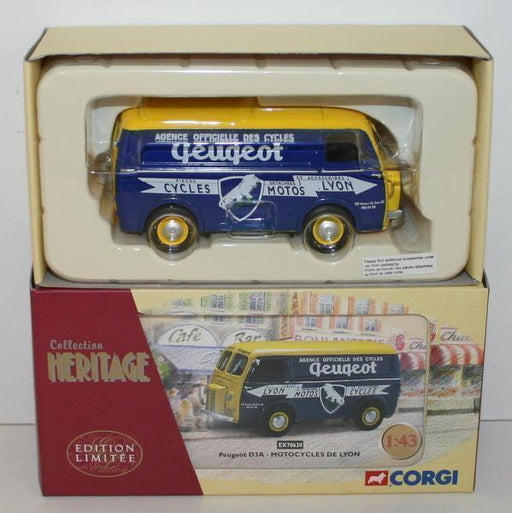 CORGI 1/43 SCALE HERITAGE EX70630 PEUGEOT D3A - MOTOCYCLES DE LYON