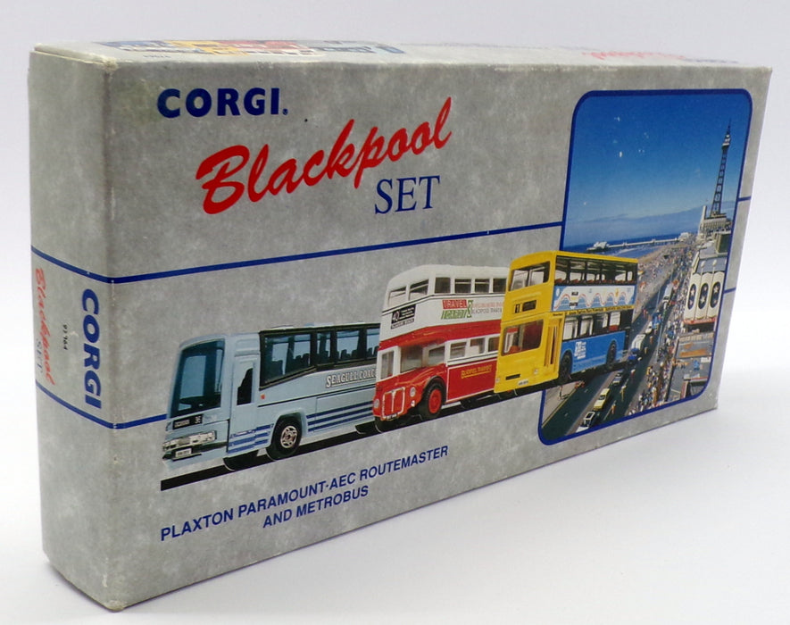 Corgi 1/76 Scale 97064 Blackpool Set Plaxton Paramount AEC Routemaster Metrobus