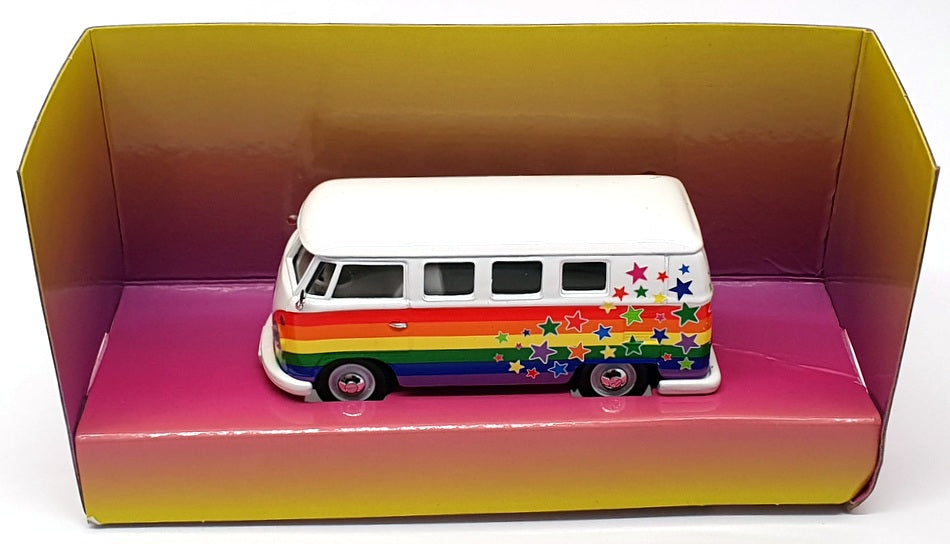 Corgi Appx 9cm Long Diecast CC02731 - VW Campervan - Peace Love Wishes