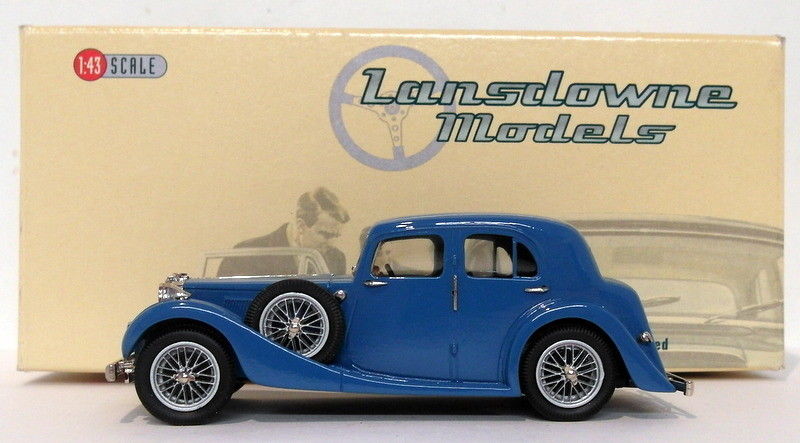 Lansdowne Models 1/43 Scale LDM84 - 1937 MG VA Saloon - Blue