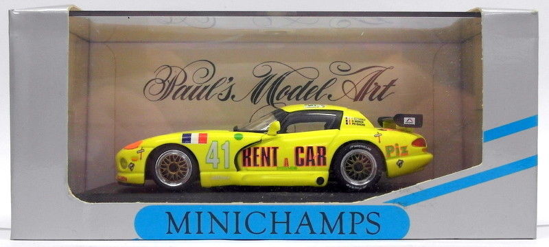 Minichamps 1/43 Scale 430941441 - Dodge Viper Le Mans 1994 - #41 F.Migault