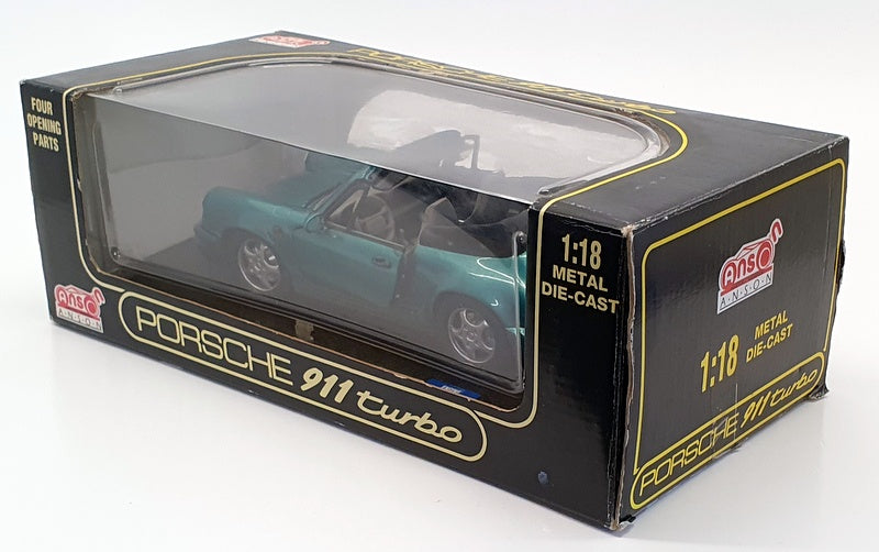 Anson 1/18 Scale 30320-W - Porsche 911 Turbo - Metallic Green