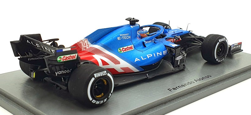 Spark 1/43 Scale S7685 - Alpine A521 #14 Hungarian 2021 Fernando Alonso