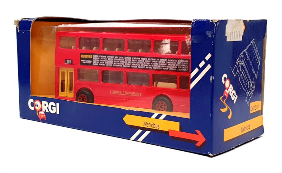 Corgi Appx 13cm Long Diecast C675/10 - Metrobus London Transport - Red