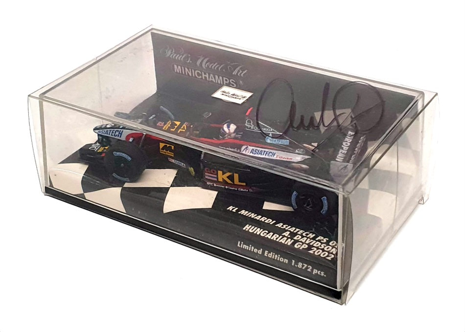 Minichamps 1/43 Scale 400 020122 KL Minardi Asiatech PS 02 2002 Signed Davidson