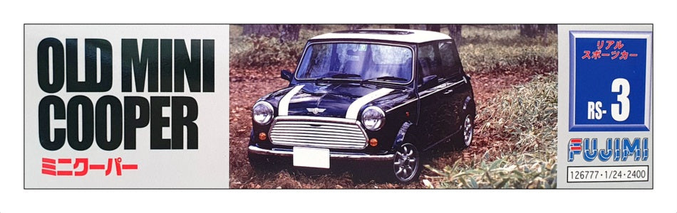 Fujimi 1/24 Scale Unbuilt Plastic Kit 126777 - Old Mini Cooper