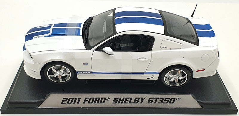 Shelby Collectibles 1/18 Scale 25321S - 2011 Ford Shelby GT350 - White/Blue