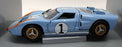 Eagles Race 1/18 Scale - 39004 Ford GT40 MK2 Light blue #1 model car