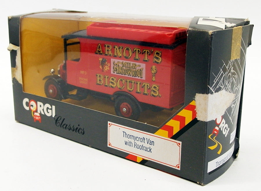 Corgi Appx 14cm Long Diecast C859/3 - Thornycroft Van - Arnott's Biscuits