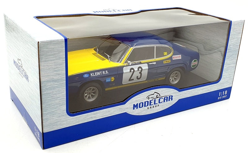 Model Car Group 1/18 Scale MCG18296R Ford Capri MK I #23 Olympia 1972 Rohrl