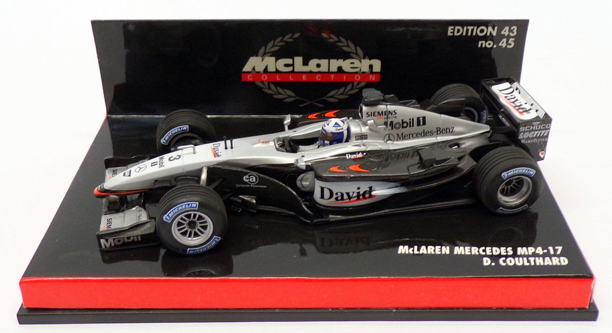 Minichamps 1/43 Scale 530 024303 - McLaren Mercedes MP4-17 - D.Coulthard