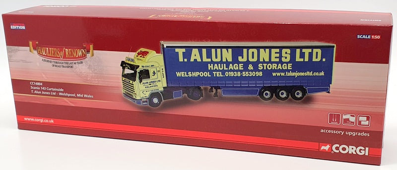 Corgi 1/50 Scale CC14804 - Scania 143 Curtainside T.Alun Jones Ltd