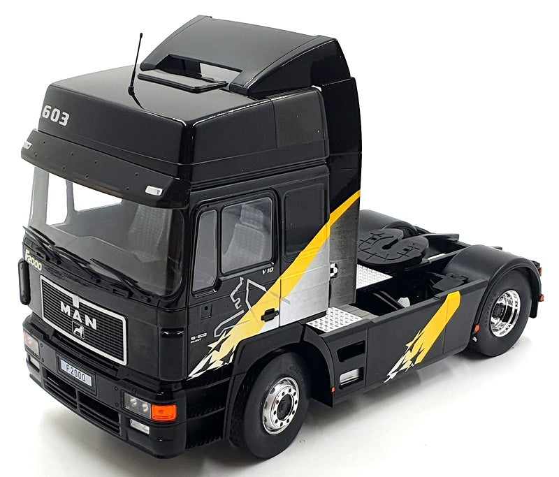 Model Car Group MCG 1/18 Scale Model Truck MCG18244 - MAN F2000 Black