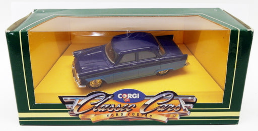 Corgi 1/43 Scale Model Car D709/2 - 1956-62 Ford Zodiac - 2-Tone Blue
