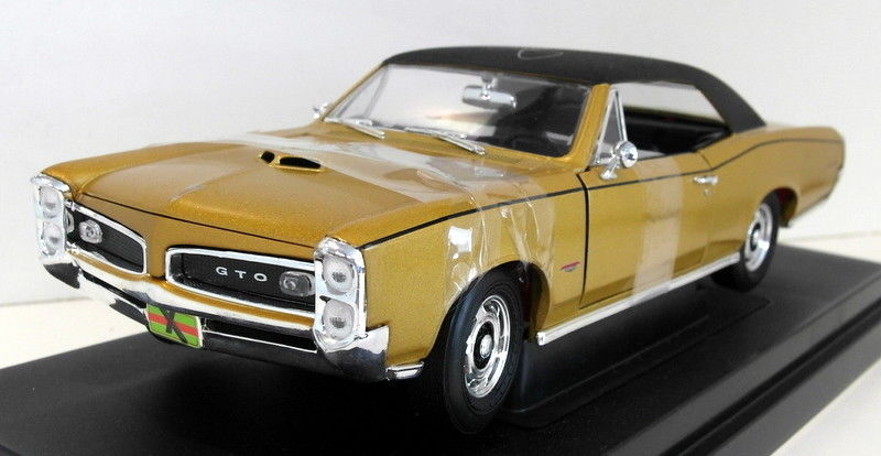 Ertl 1/18 Scale Diecast - 32893 1966 Pontiac GTO Gold John Force Series