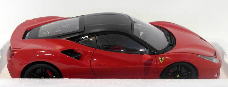 Burago 1/18 Scale Metal Model 18-16905 - Ferrari 488 GTB - Rosso Red