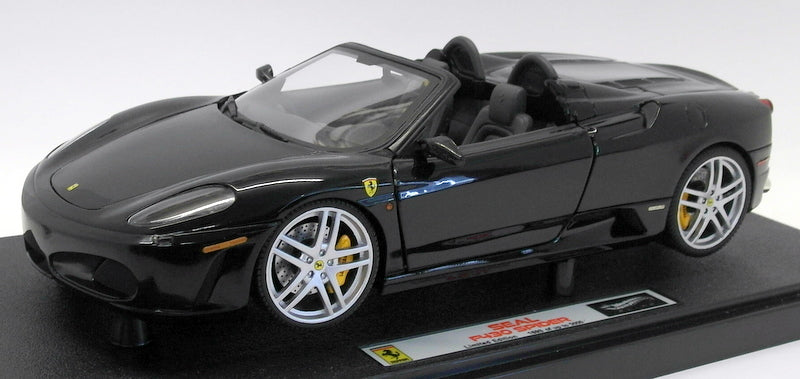 Hot Wheels Elite 1/18 Scale Diecast - T6928 Seal Ferrari F430 Spider Black