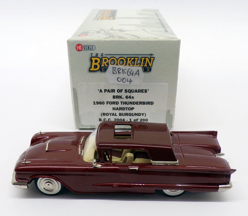 Brooklin Models 1/43 Scale BRK64A 004 - 1960 Ford Thunderbird Hardtop