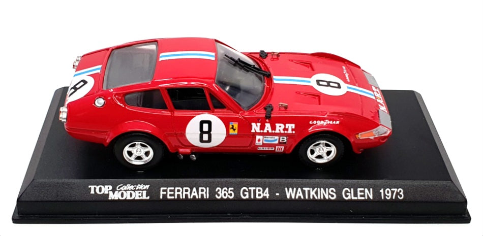 Top Model 1/43 Scale TM08R - Ferrari 365 GTB4 - #8 Watkins Glen 1973