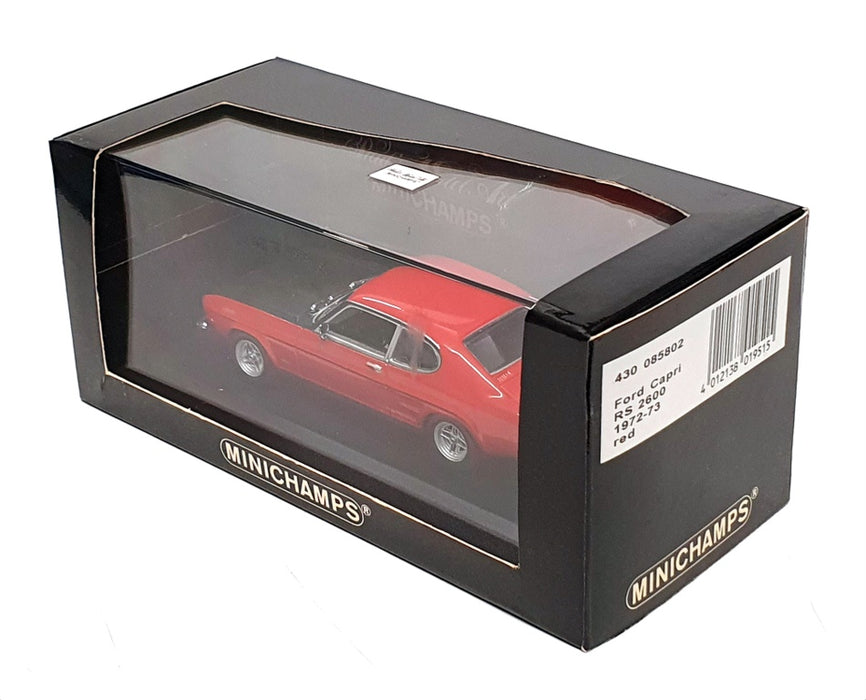 Minichamps 1/43 Scale Diecast 430 085802 - 1972-73 Ford Capri RS 2600 - Red