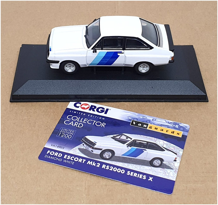 Vanguards 1/43 Scale VA14903 - Ford Escort Mk2 RS2000 Series X - Diamond White