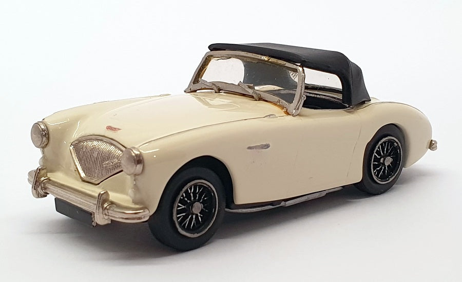 K&R Replicas 1/43 Scale Built Kit A. KR41 - Austin Healey 100 BN1 White/Black