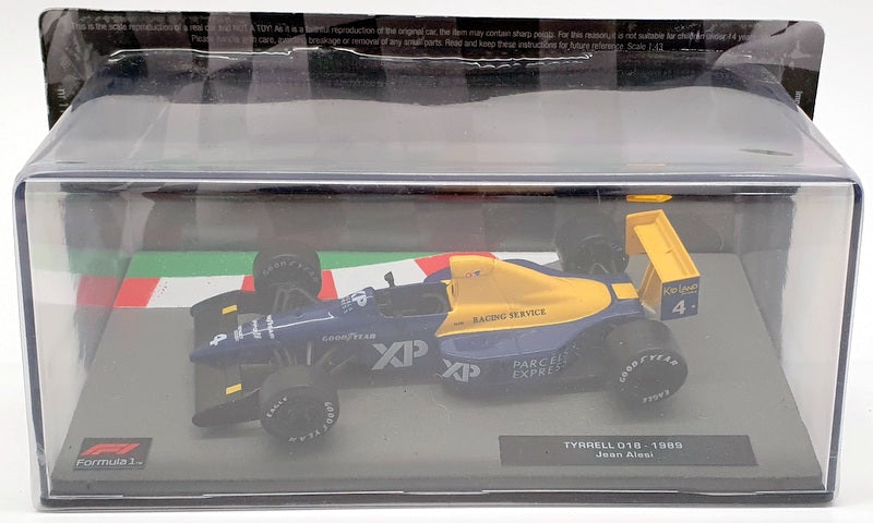 Altaya 1/43 Scale Model Car 1101IR19 - Tyrrell 018 1989 Jean Alesi