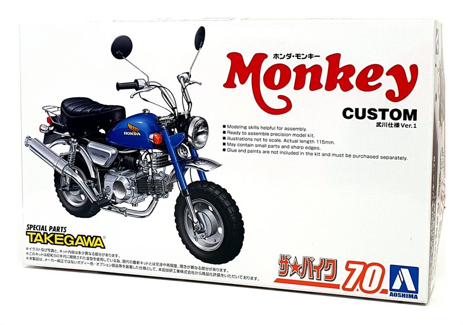 Aoshima 1/12 Scale Kit 062968 - 1978 Honda Monkey Custom Z50J Motorbike