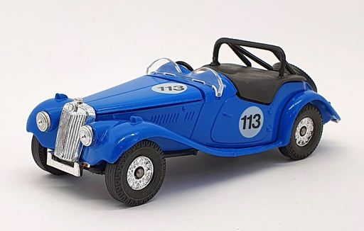 Corgi Appx 12cm Long Diecast 869 - 1953 MG TF Race Car - #113 Blue