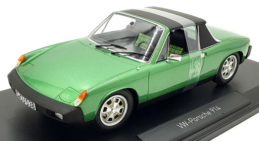 Norev 1/18 Scale Diecast 187685 - VW Porsche 914 2.0 1975 - Met Green