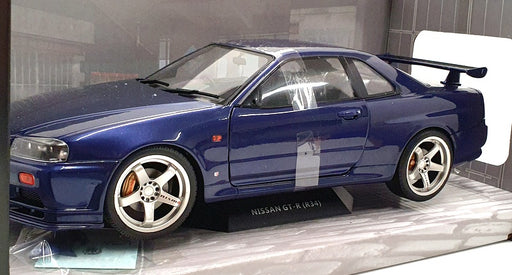 Solido 1/18 Scale Diecast S1804303 - 1999 Nissan Skyline R34 GTR Midnight Purple