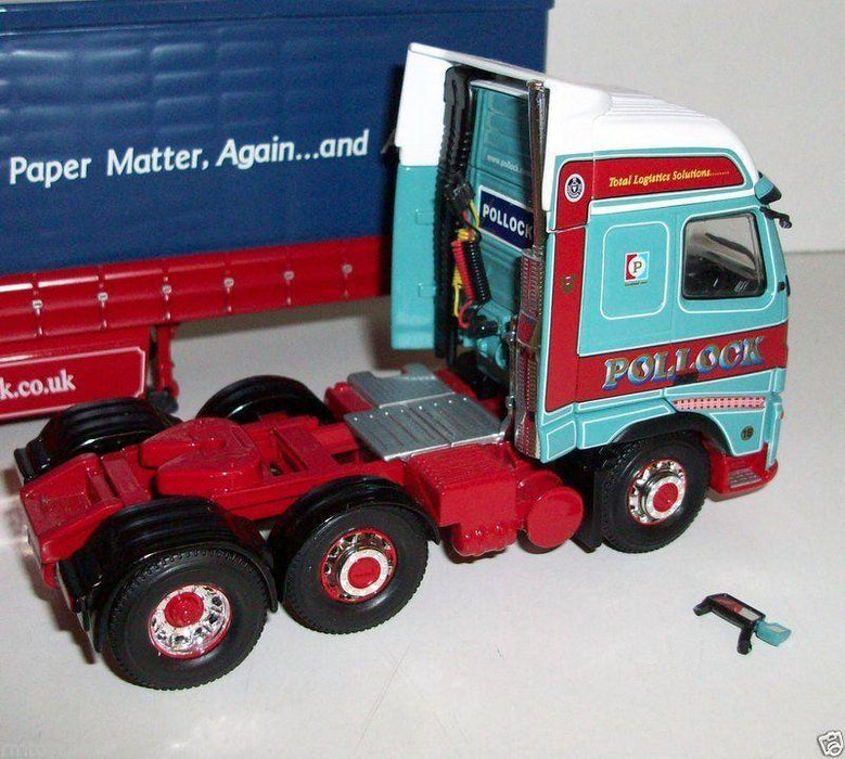 CORGI 1/50 - CC14010 VOLVO FH CURTAINSIDE POLLOCK (SCOTRANS) LTD SMITH ANDERSON