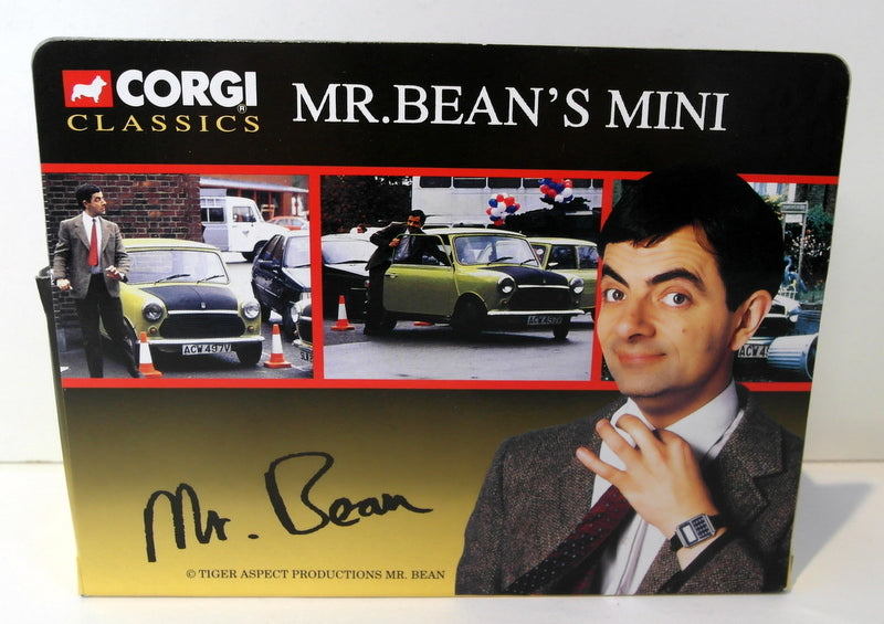 Corgi 1/36 Scale diecast - 04403 Mr Bean's Mini Rowan Atkinson lime