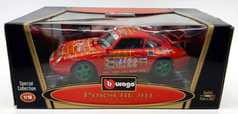 1:18 Bburago Porsche 911 Carrera Coupe '93 – Cameron's Model Cars