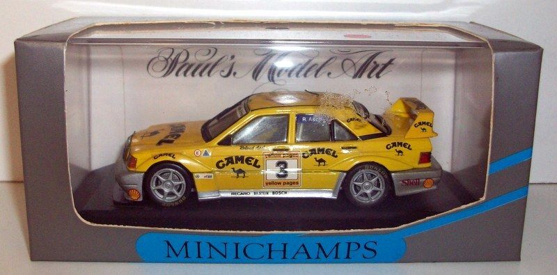 Minichamps 1/43 Scale 3140 Mercedes 190 E Evo 2 Team Camel Asch #3 