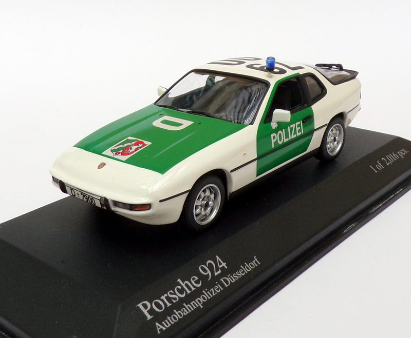 Minichamps 1/43 Scale 400 062190 - 1984 Porsche 924 Dusseldorf Polizei