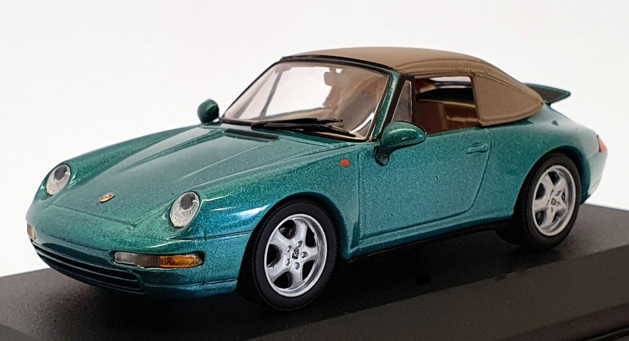 Minichamps 1/43 Scale 430 063040 - 1994 Porsche 911 Cabrio - Metallic Green