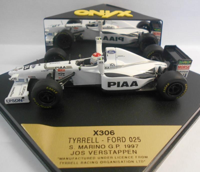 Onyx 1/43 Scale - X306 TYRRELL FORD 025 S.MARINO G.P 97 VERSTAPPEN