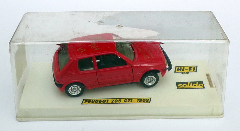 Solido 1/43 Scale Model Car 1508 - Peugeot 205 GTI - Red