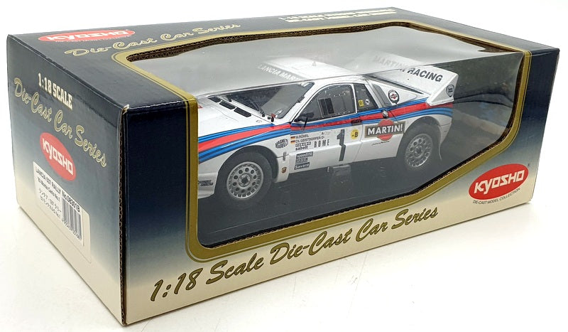 Kyosho 1/18 Scale Diecast 08301B - Lancia 037 Rally 1983 RMC #1 Martini