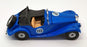 Corgi Appx 12cm Long Diecast 869 - 1953 MG TF Race Car - #113 Blue