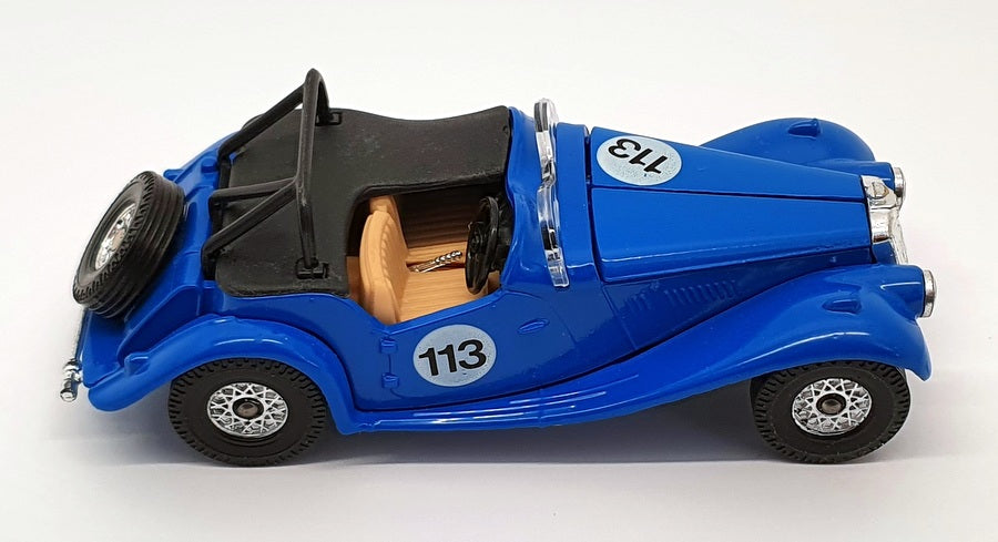 Corgi Appx 12cm Long Diecast 869 - 1953 MG TF Race Car - #113 Blue