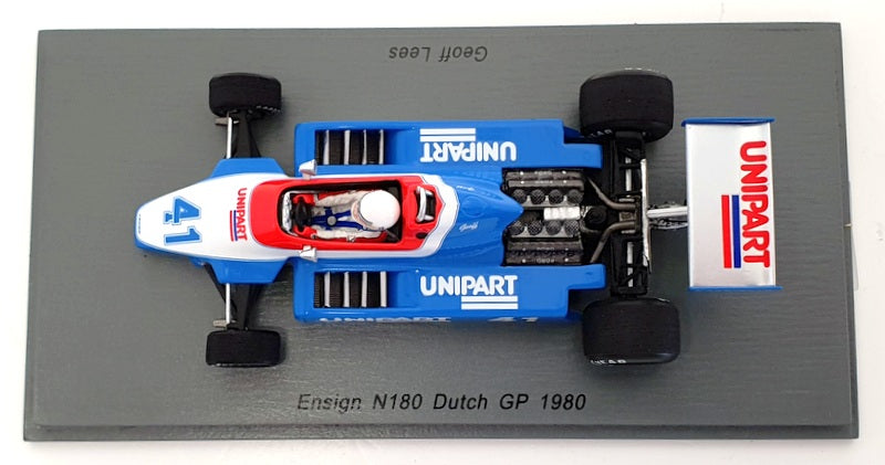 Spark 1/43 Scale S5307 - 1980 Ensign N180 #41 Dutch GP Geoff Lees